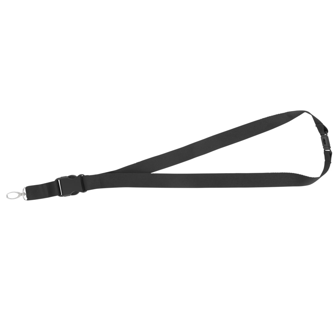 Black Hang In There Lanyard Plus