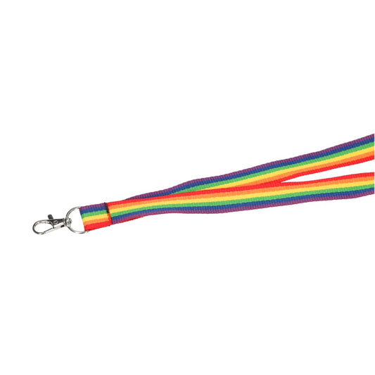 Recycled Polyester Rainbow Lanyard