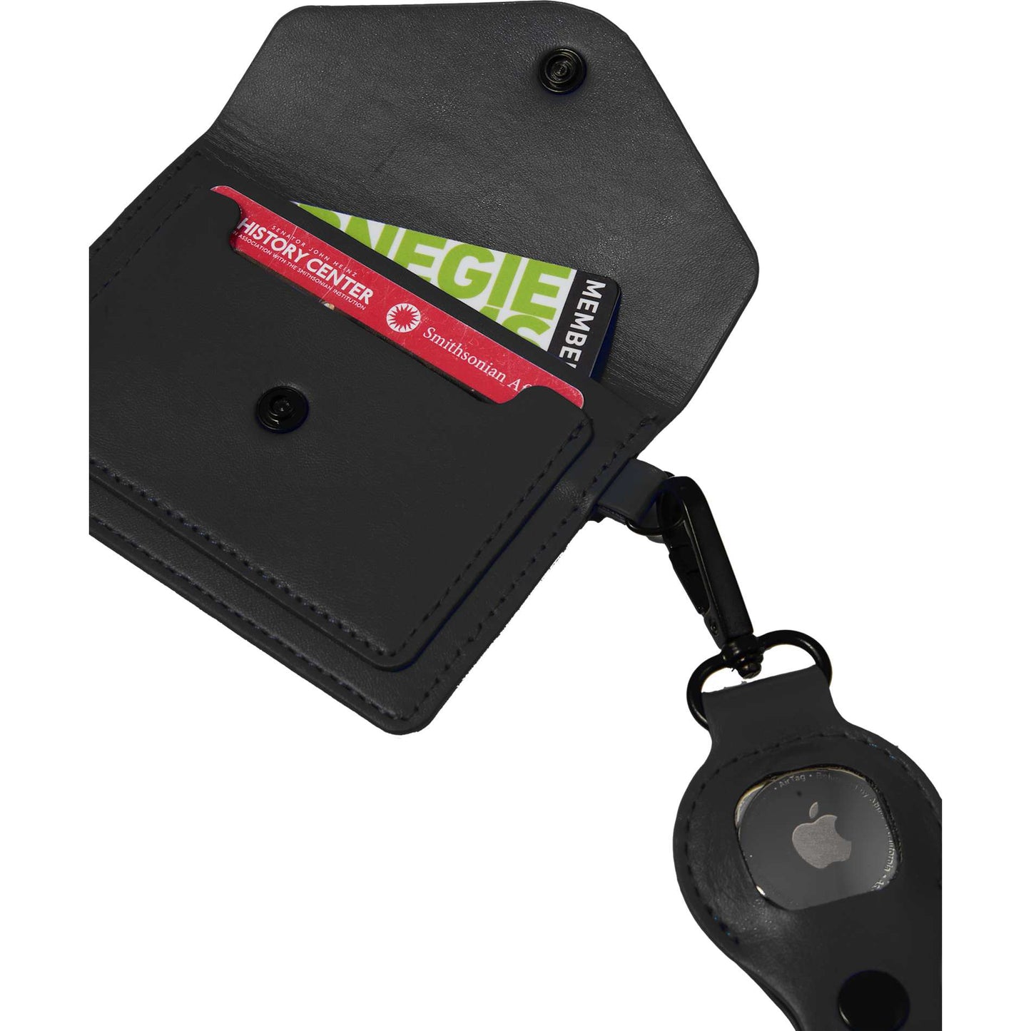 Black Recycled Wrist Lanyard with Card Holder