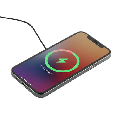Front View of Black MagClick™ Fast Wireless Charging Pad