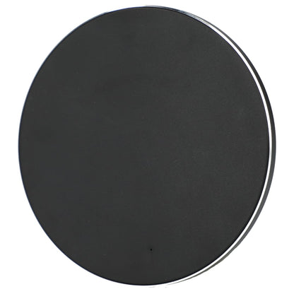 Front View of Black Renew Recycled Aluminum 15W Wireless Charging Pad