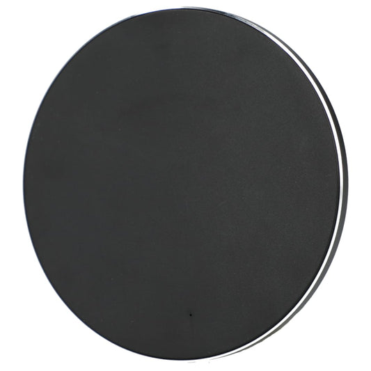 Front View of Black Renew Recycled Aluminum 15W Wireless Charging Pad