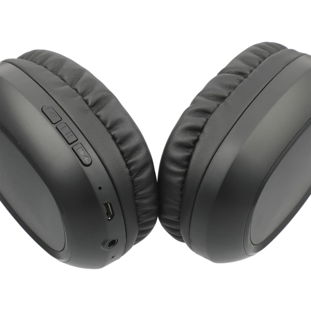 Black Oppo Bluetooth Headphones and Microphone
