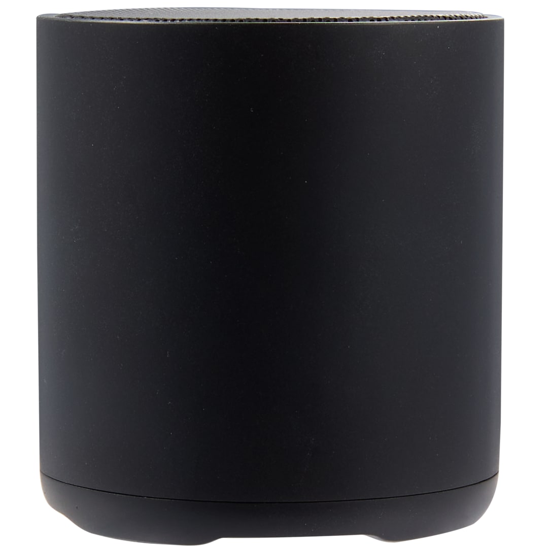 Front View of Black BuzzTurn Recycled Bluetooth Speaker
