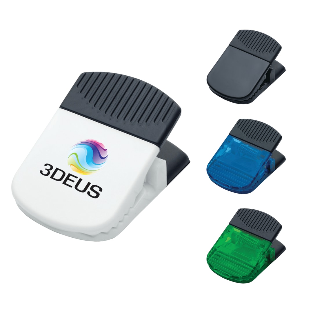 Front View of Translucent Green (TGR) Jumbo Magnetic Memo Clip