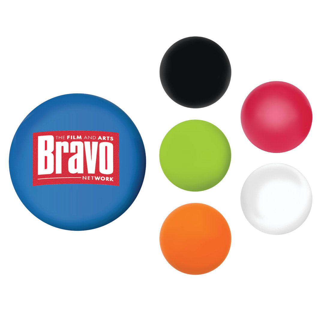 Front View of Blue Round Stress Reliever