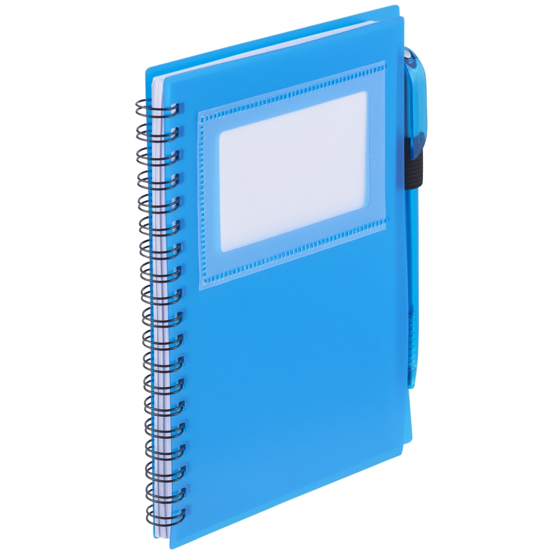 FSC® Mix 5.5" x 7" Star Spiral Notebook with Pen