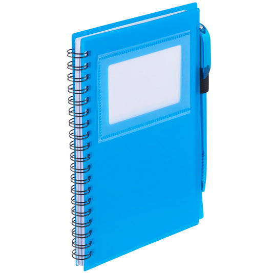 FSC® Mix 5.5" x 7" Star Spiral Notebook with Pen