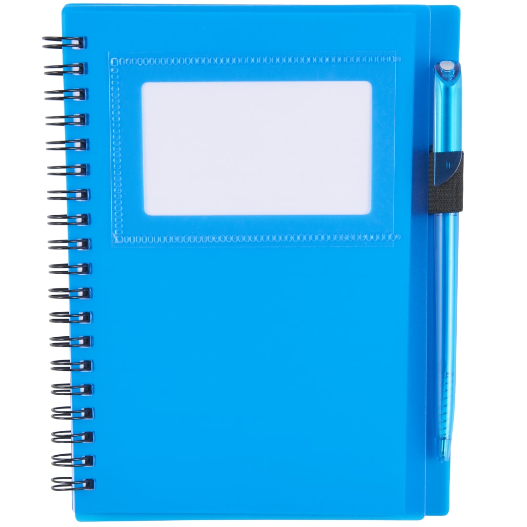 FSC® Mix 5.5" x 7" Star Spiral Notebook with Pen