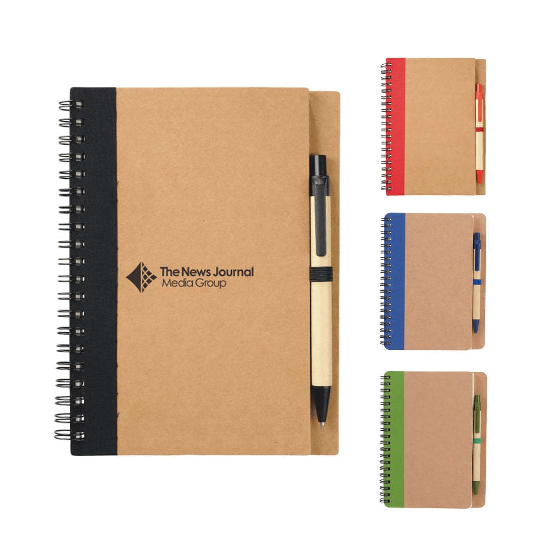 FSC® Mix 5" x 7" Eco Spiral Notebook with Pen