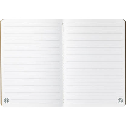 Front View of Natural FSC® Mix 5" x 7" Recycled Pocket Notebook