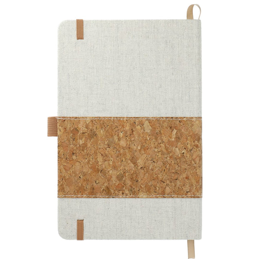 FSC® Mix 5.5" x 8.5" Recycled Cotton Cork Notebook