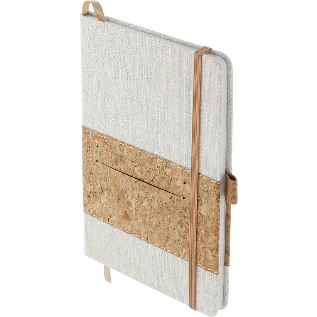 FSC® Mix 5.5" x 8.5" Recycled Cotton Cork Notebook