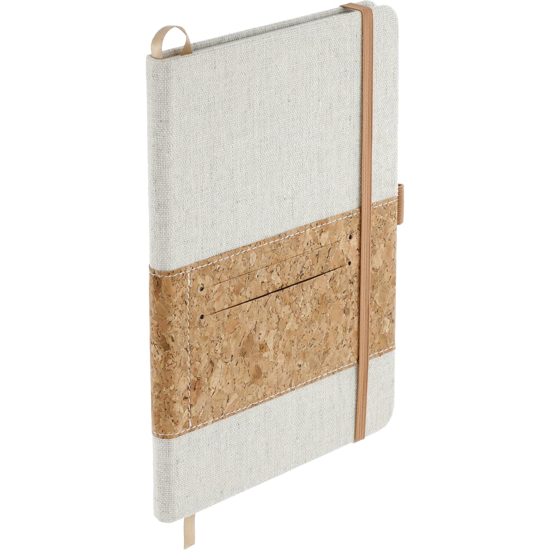 FSC® Mix 5.5" x 8.5" Recycled Cotton Cork Notebook