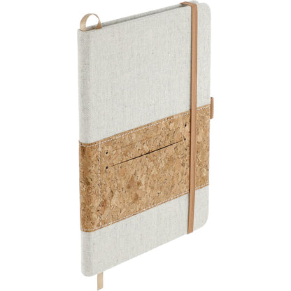 FSC® Mix 5.5" x 8.5" Recycled Cotton Cork Notebook