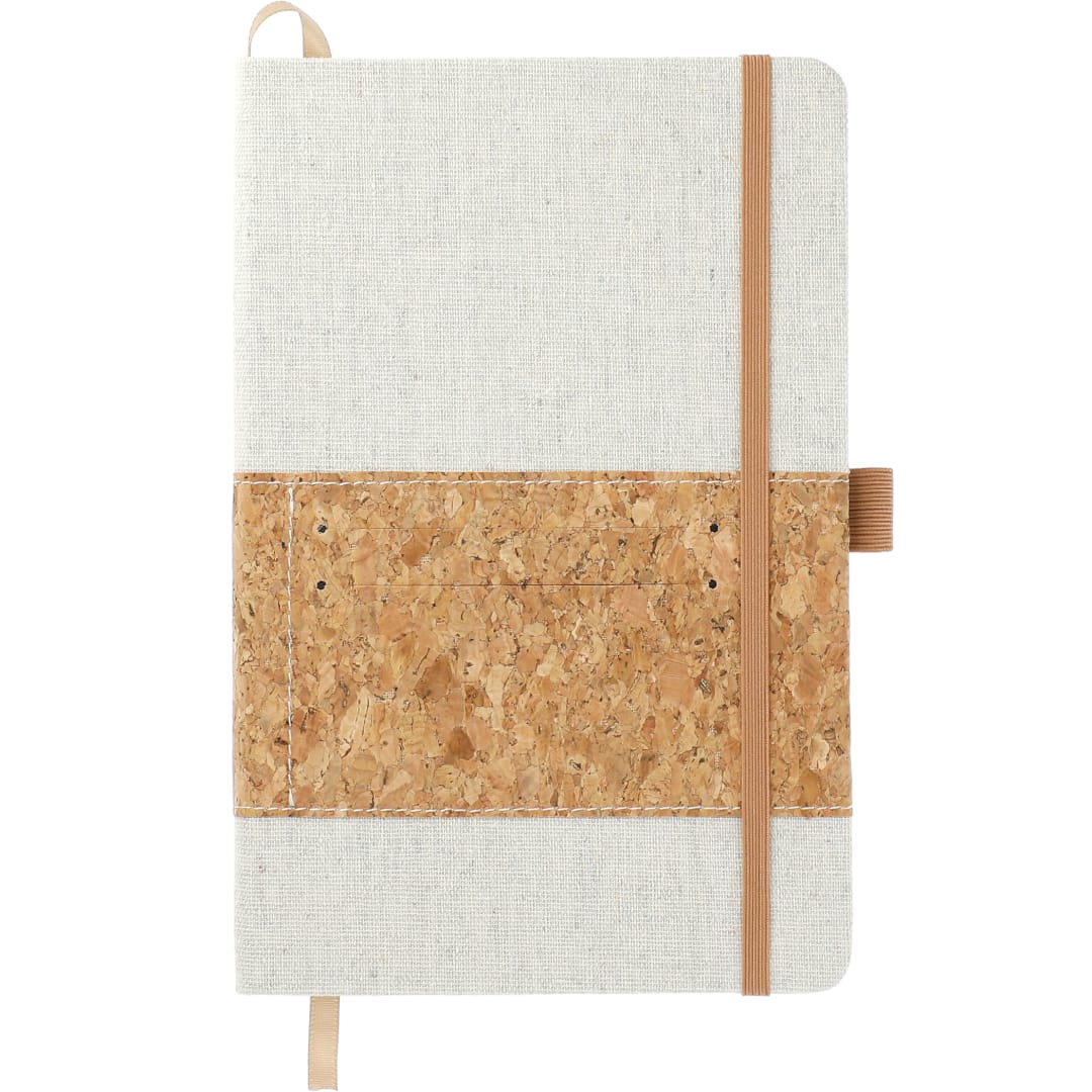 FSC® Mix 5.5" x 8.5" Recycled Cotton Cork Notebook