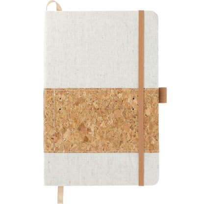 FSC® Mix 5.5" x 8.5" Recycled Cotton Cork Notebook