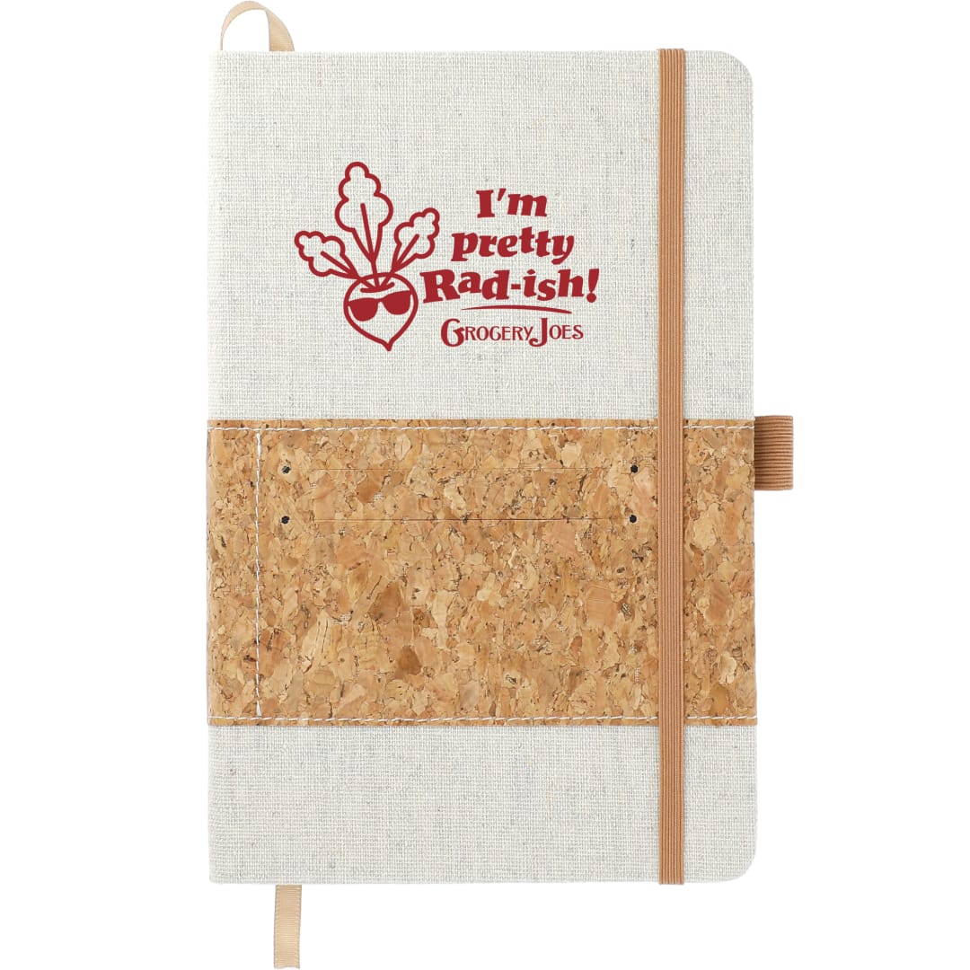 FSC® Mix 5.5" x 8.5" Recycled Cotton Cork Notebook