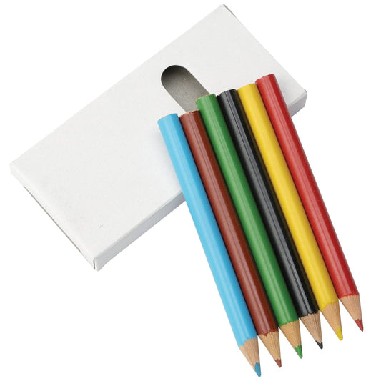 Front View of White Sketchi 6-Piece Colored Pencil Set