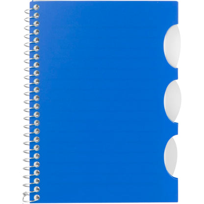 Front View of Black FSC® Recycled 4” x 6” Multitask Notebook