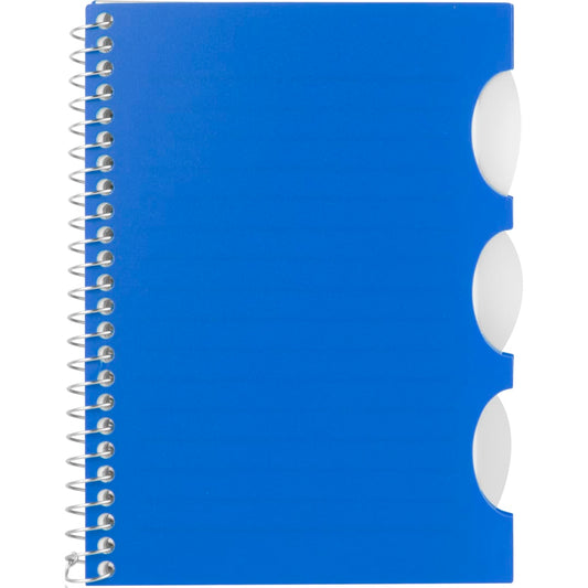 Front View of Black FSC® Recycled 4” x 6” Multitask Notebook