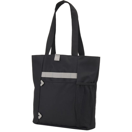 Front View of Black All-Purpose RPET Tote