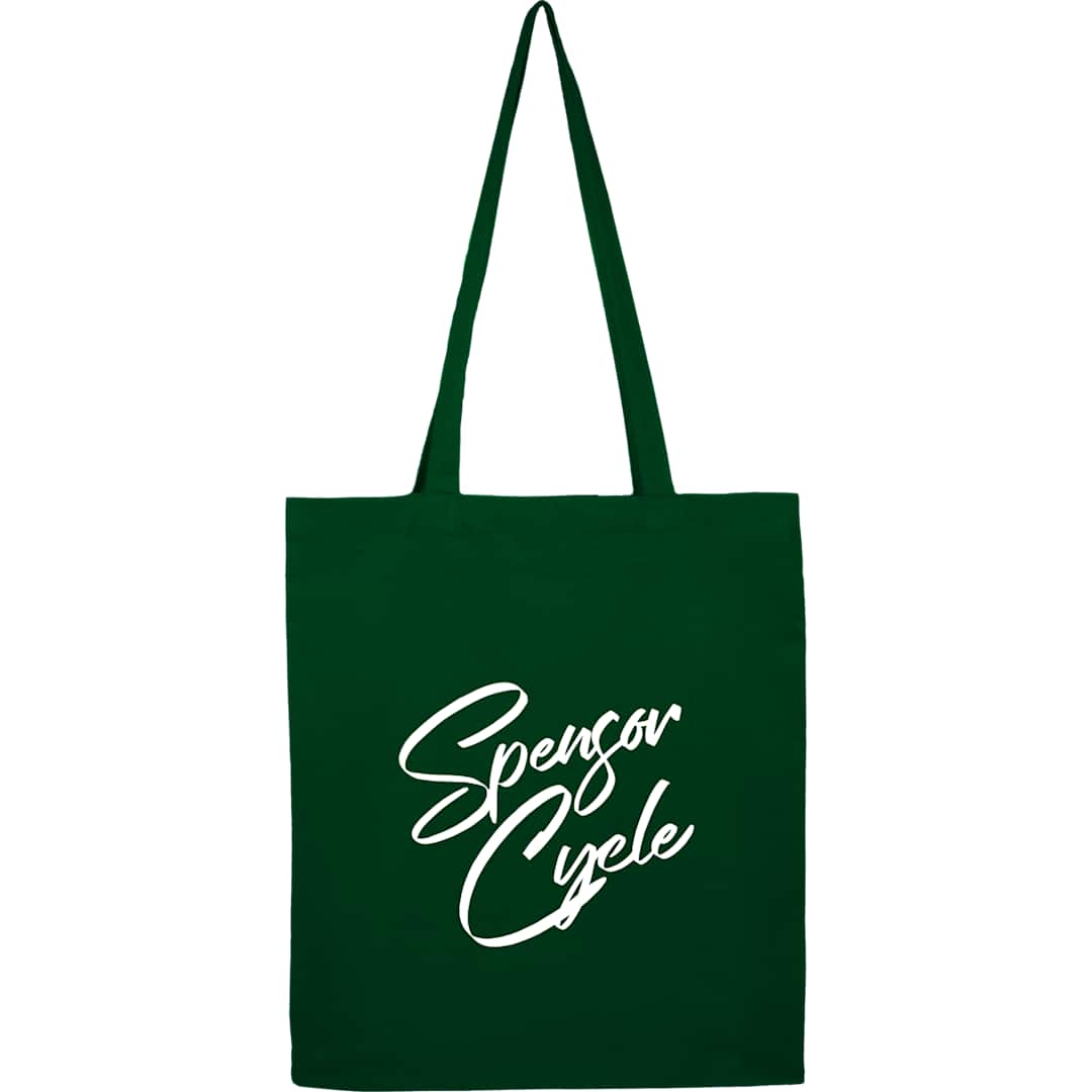 Front View of Green Carolina Organic 4oz Cotton Tote