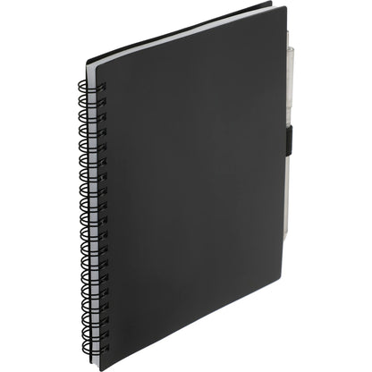 FSC® Recycled 5.5” x 7” Spiral Notebook w/ RPET Pe