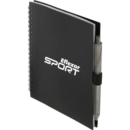 FSC® Recycled 5.5” x 7” Spiral Notebook w/ RPET Pe
