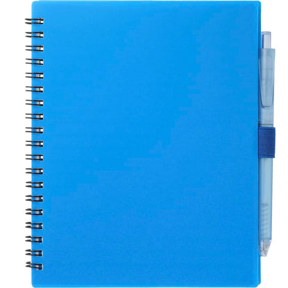 FSC® Recycled 5.5” x 7” Spiral Notebook w/ RPET Pe