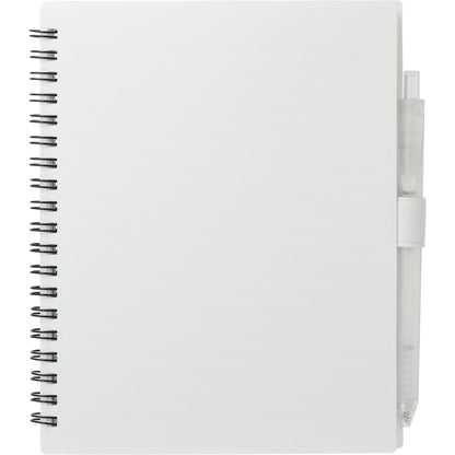 FSC® Recycled 5.5” x 7” Spiral Notebook w/ RPET Pe