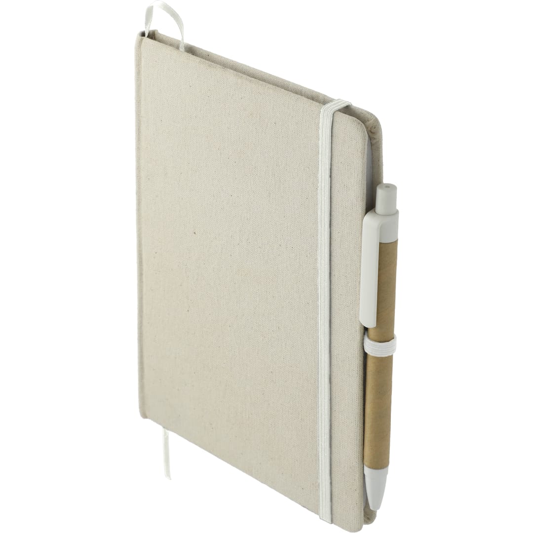5" x 7" Organic Cotton Bound Notebook w/Pen