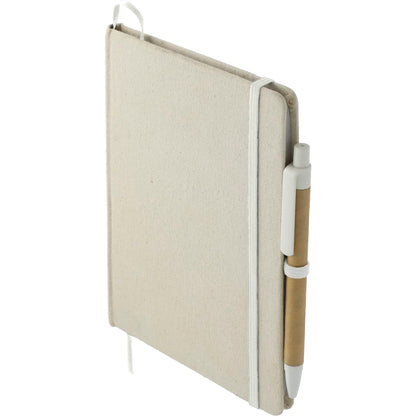 5" x 7" Organic Cotton Bound Notebook w/Pen