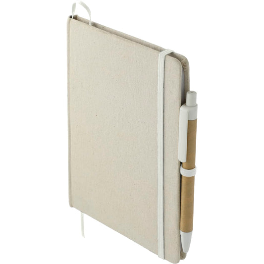 5" x 7" Organic Cotton Bound Notebook w/Pen