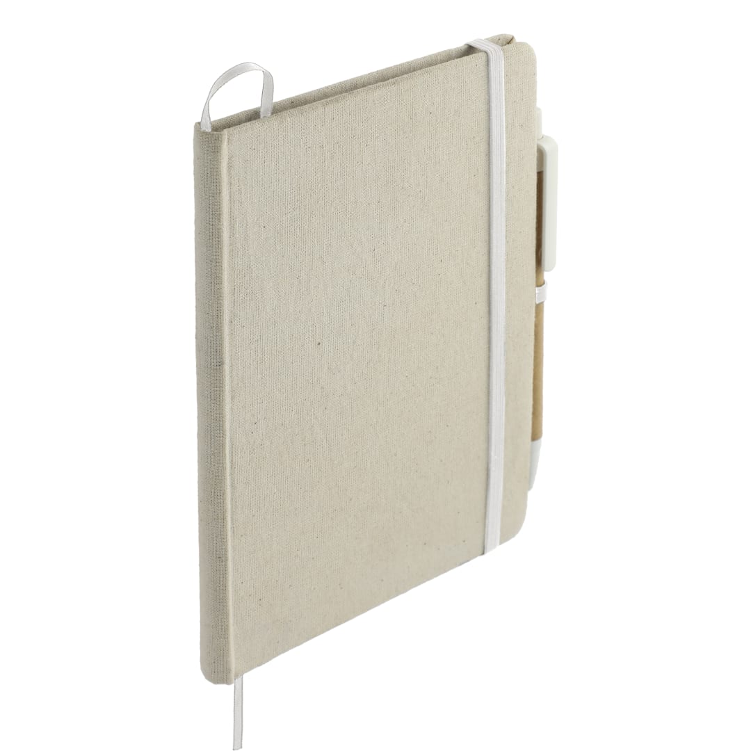 5" x 7" Organic Cotton Bound Notebook w/Pen