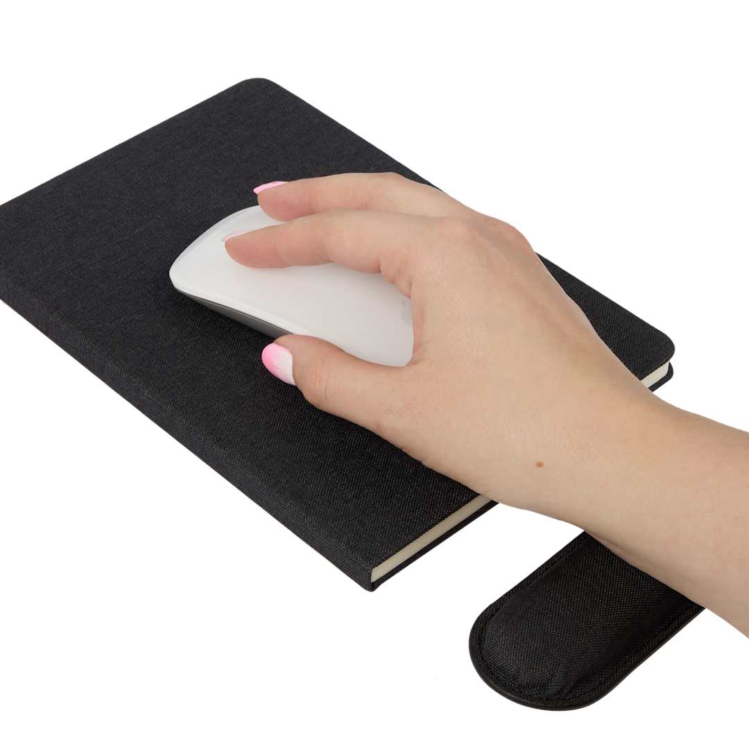 5.5" x 8.5" FSC® Recycled Mouse Pad Bound Notebook