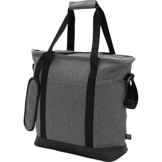 Front View of Gray Vila Recycled 30 Can Tote Cooler