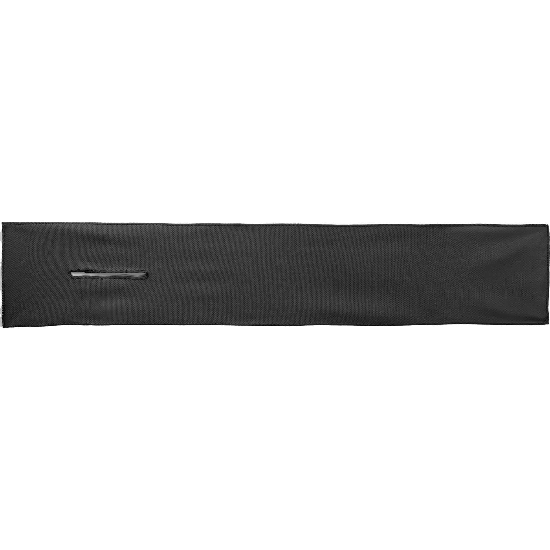 Front View of Black Neck Wrap Cooling Towel