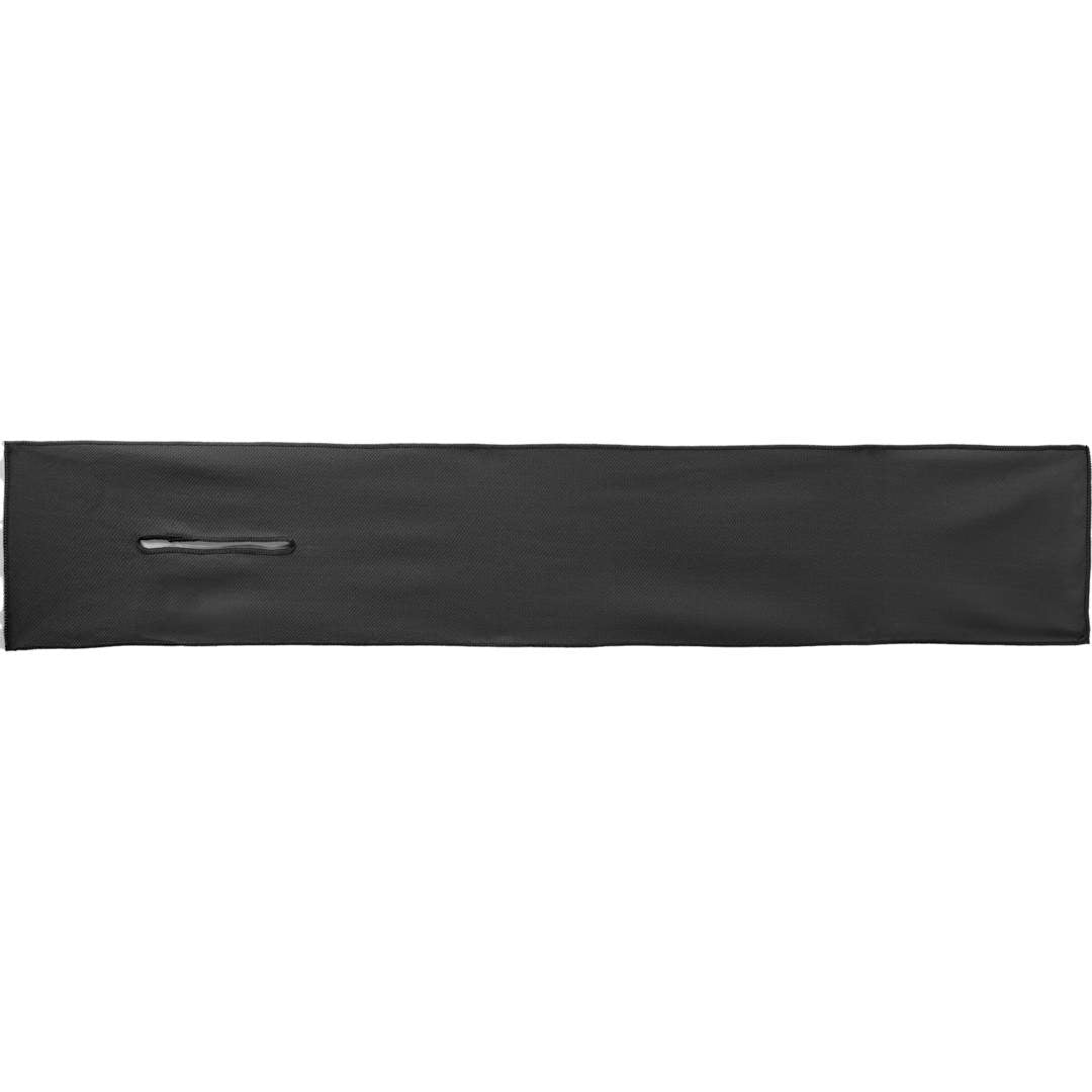 Front View of Black Neck Wrap Cooling Towel