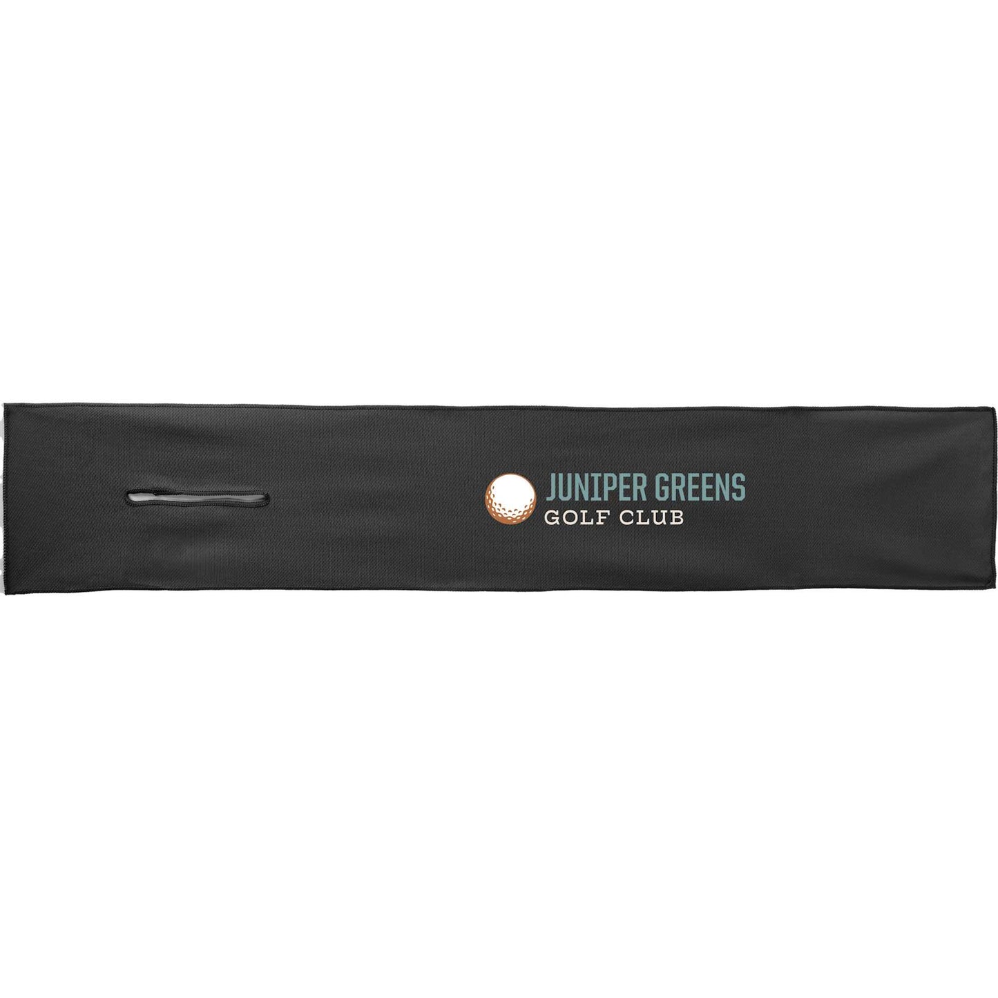 Front View of Black Neck Wrap Cooling Towel