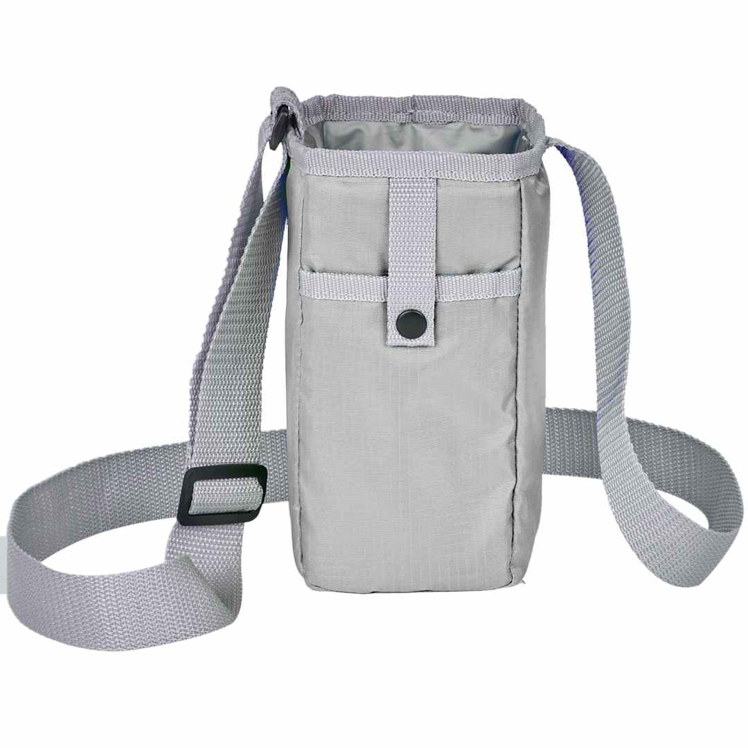 Front View of Black Insulated Bottle Sling