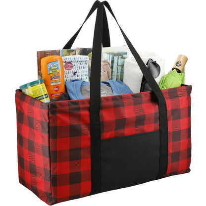 Buffalo Plaid Utility Tote