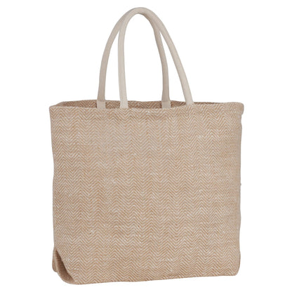 Herringbone Jute Tote