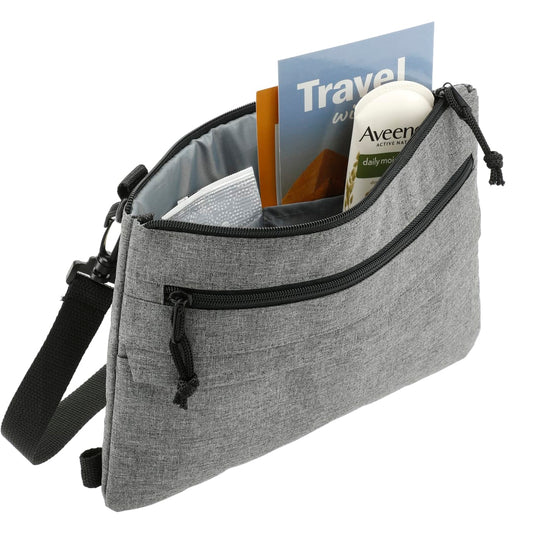 Front View of Gray Convertible Sling