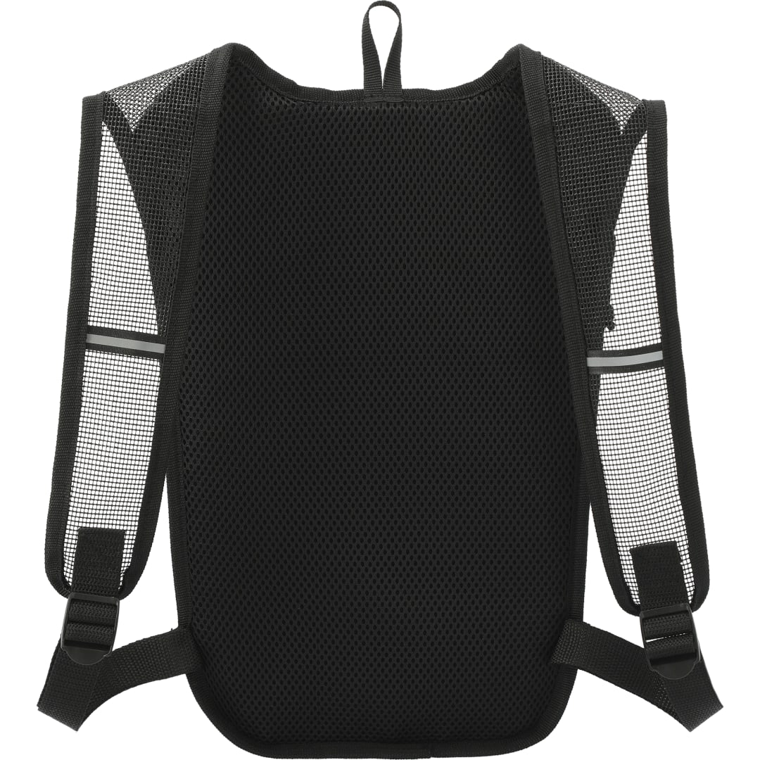 Front View of Black Trail Running Pack