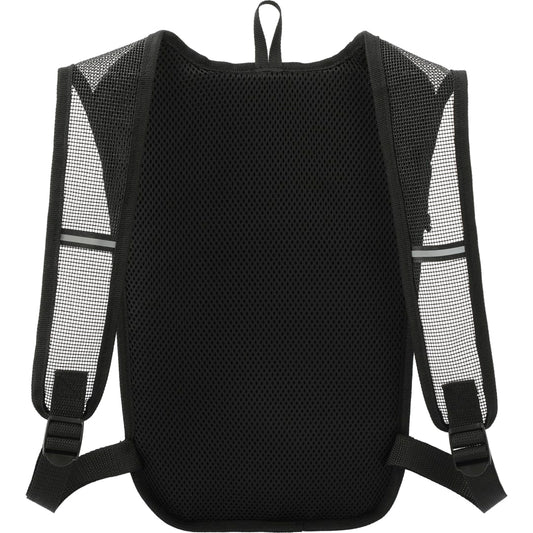 Front View of Black Trail Running Pack