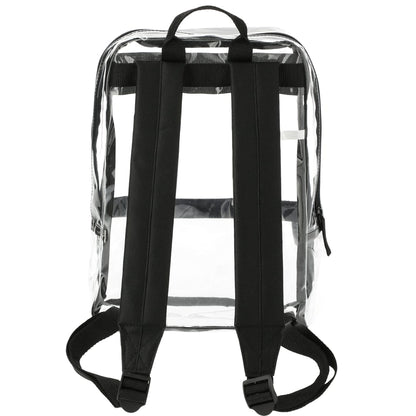 Front View of Black Rally Slim Backpack