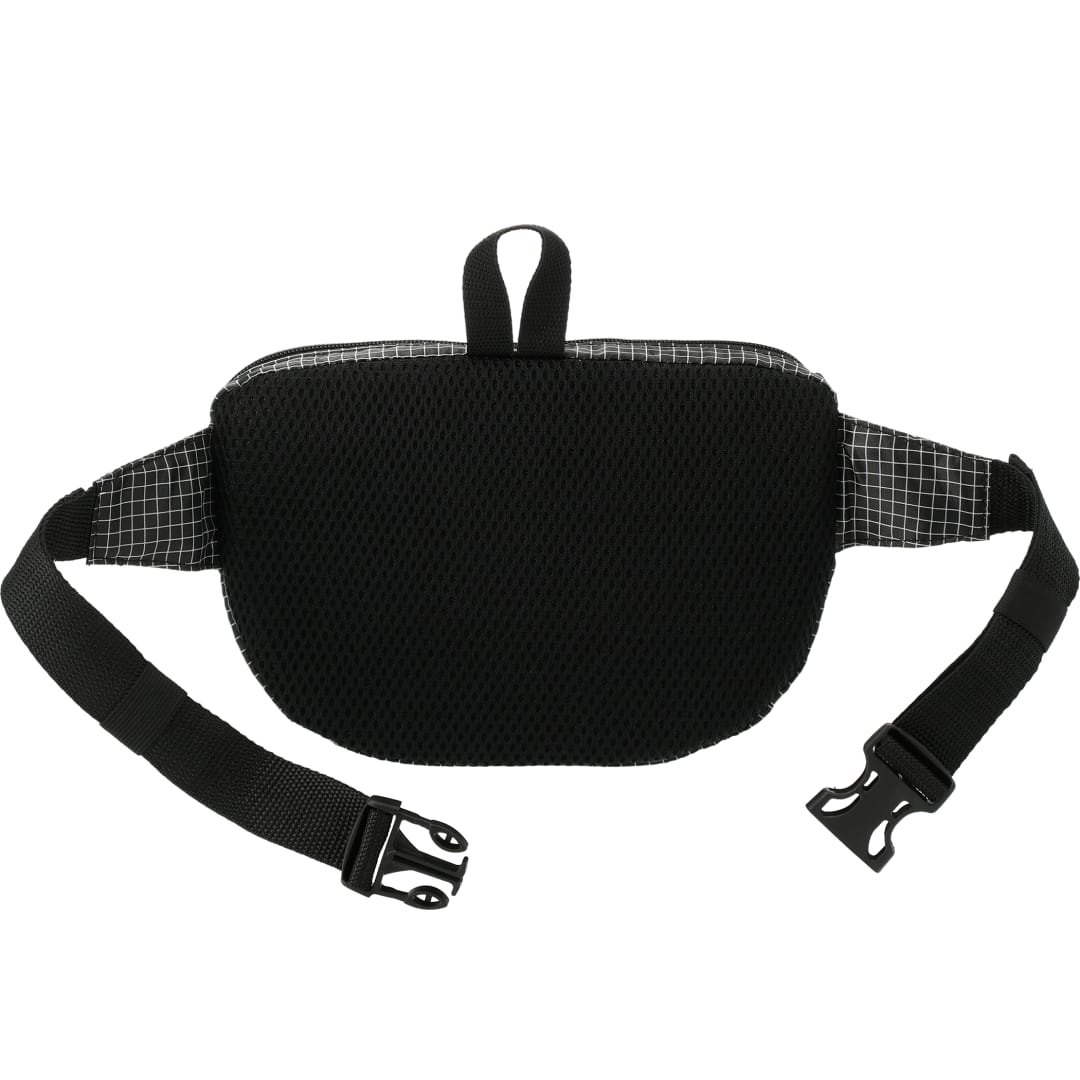 Black Grid Fanny Pack