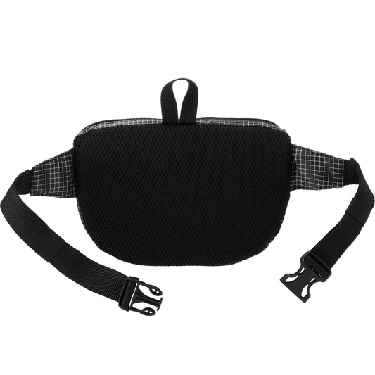 Black Grid Fanny Pack