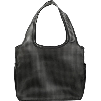 Black Grid Bungalow Tote